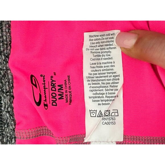 Champion C9 Duo Dry Grey Outer w/Pink Inner Compression Layer Athletic Shorts - Picture 13 of 15